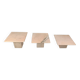 Vintage marble nesting tables or side tables, 1970s