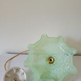 Pastel green Clichy glass pendant lamp