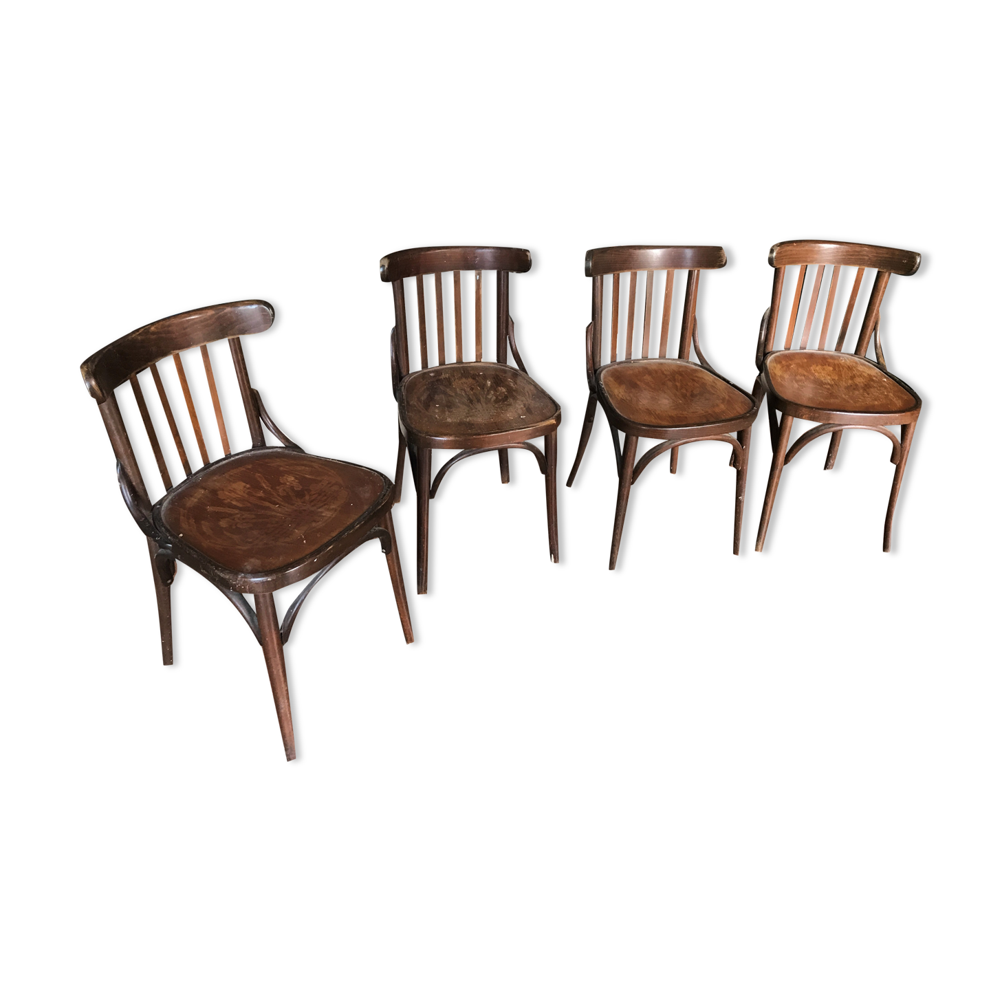 Set of 4 baumann bistro chairs