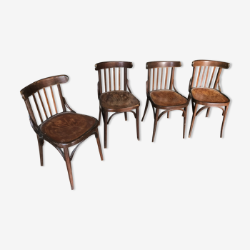 Set of 4 baumann bistro chairs