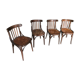 Set of 4 baumann bistro chairs