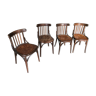 Lot de 4 chaises bistrot baumann