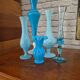 Vintage Portieux fairground opaline vase