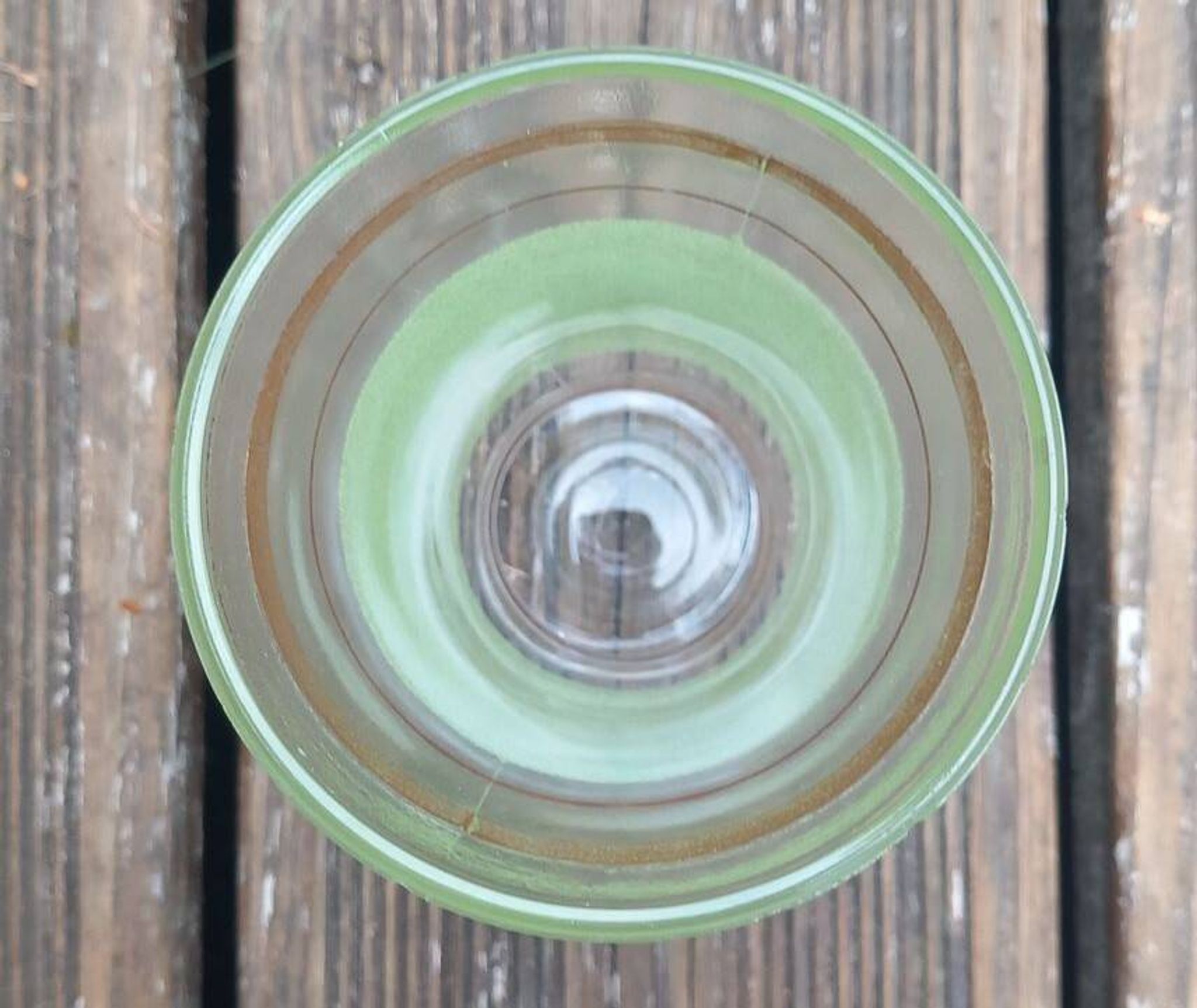 Frosted green textured glass vase 1950s