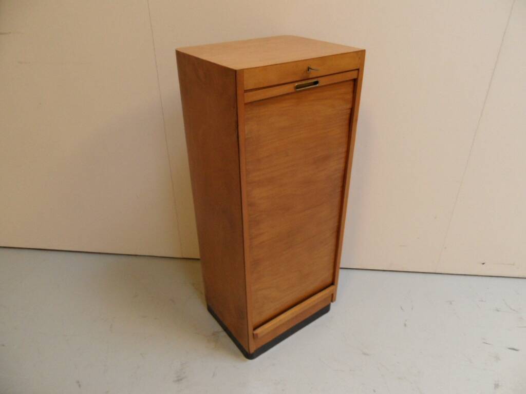 Vintage filing cabinet with roller shutter