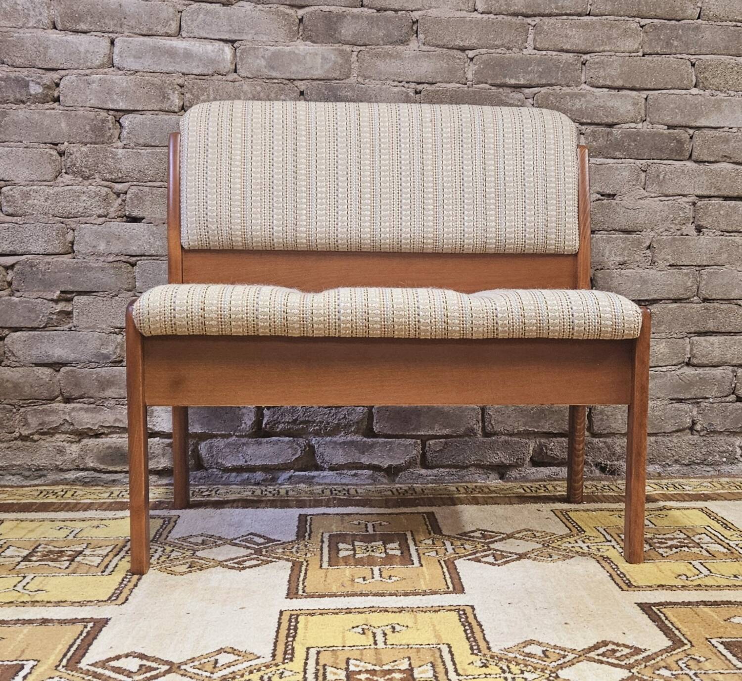 Scandinavian design bench 1970