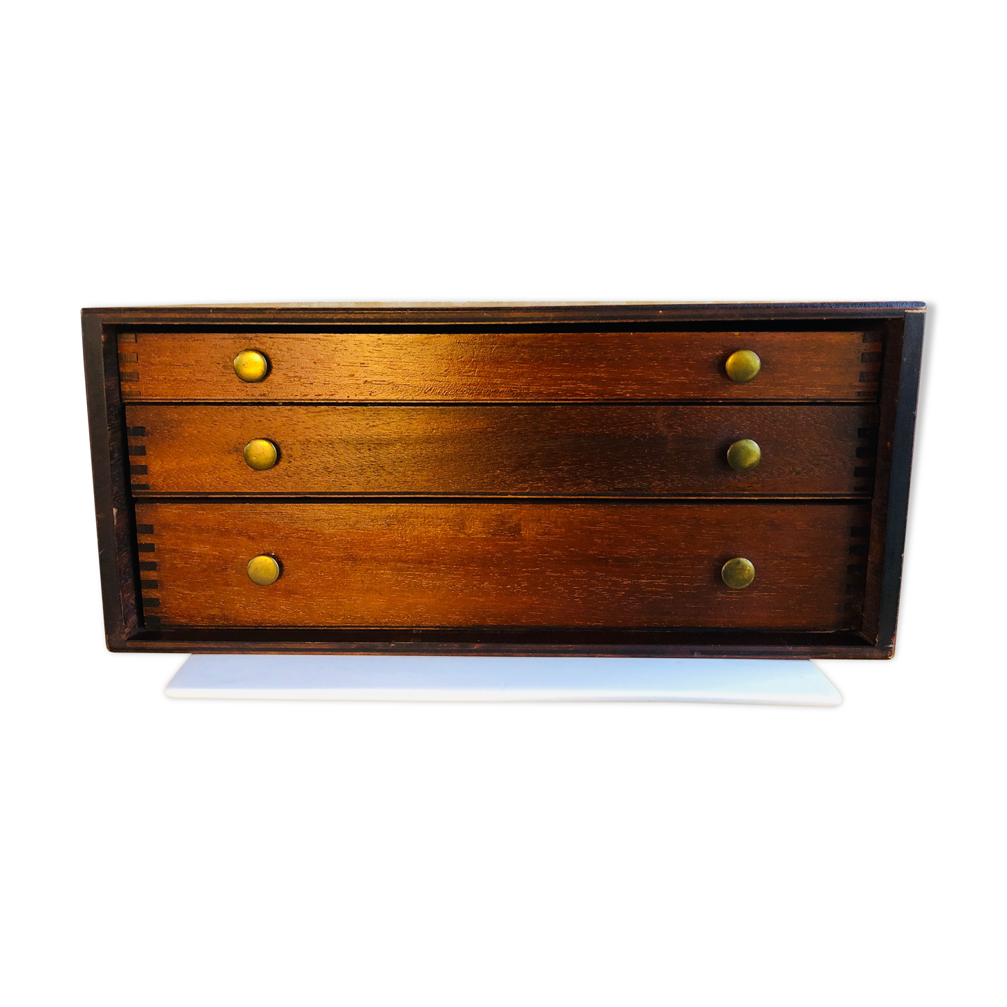 Storage box has vintage covers, 50s