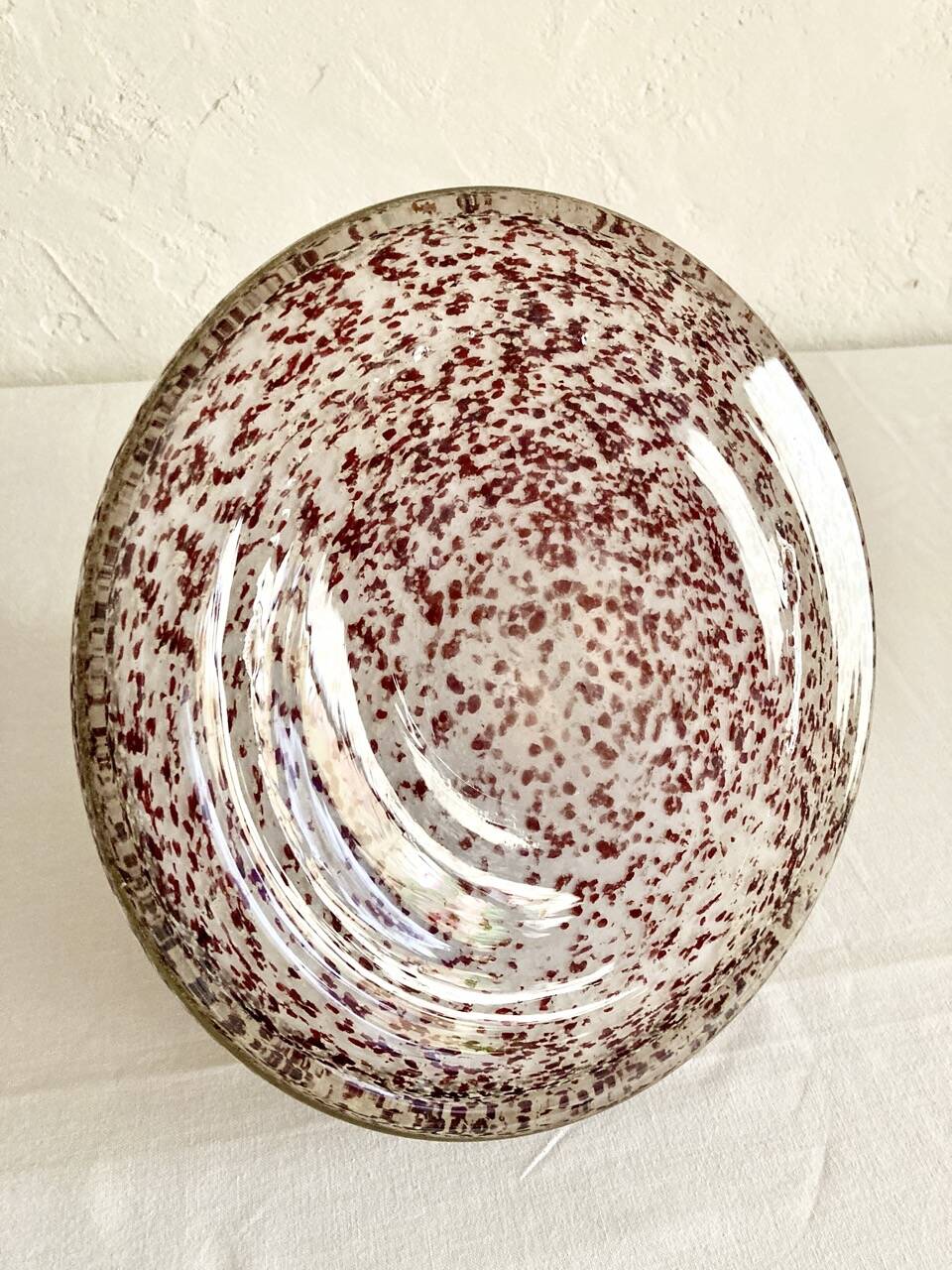 Murano vase in speckled glass paste