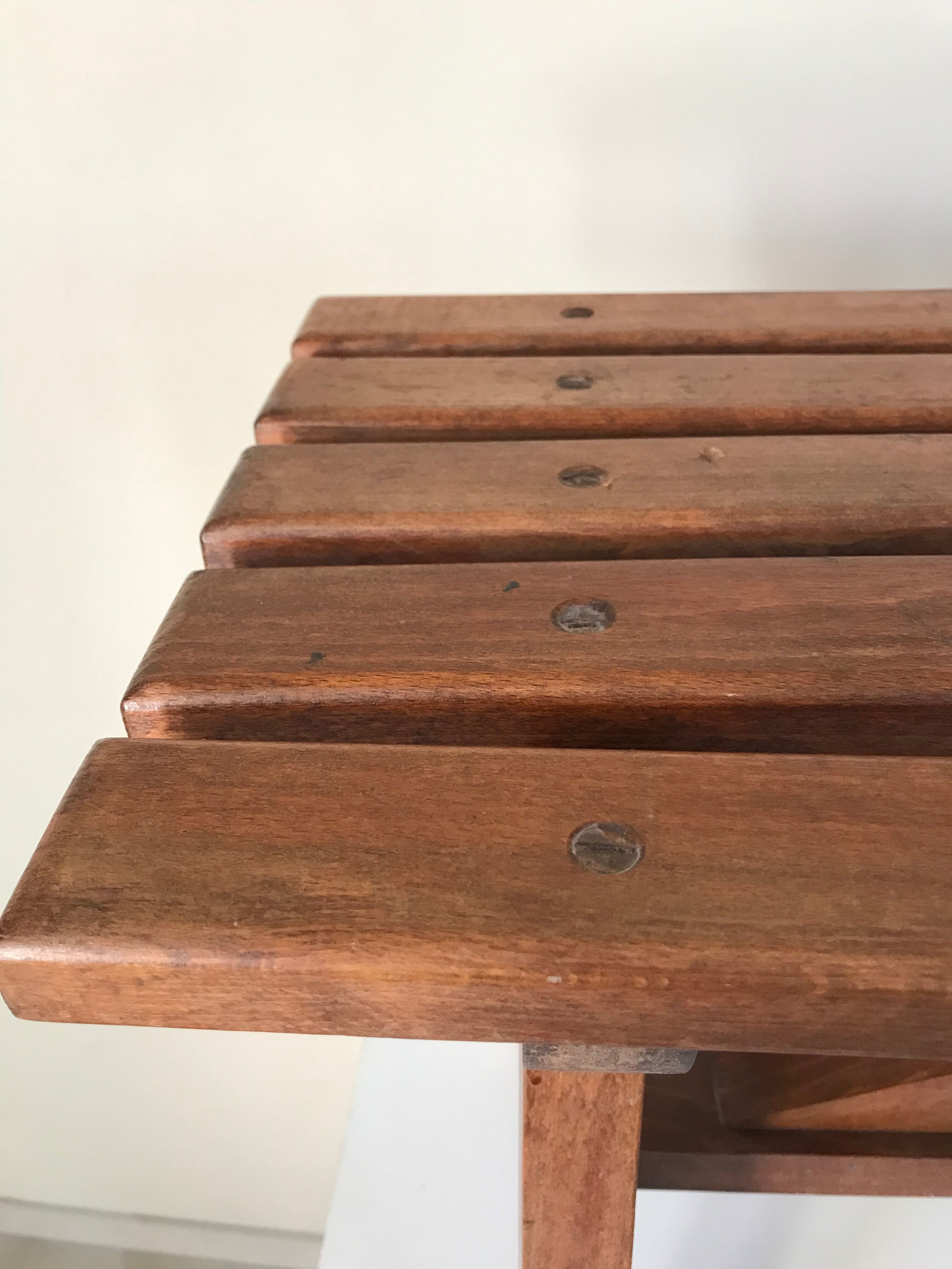 Vintage oak bench years 60