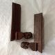 Old pair of cast-of-the-wool channels with portrait woman dimension: height -21cm- length -38cm-