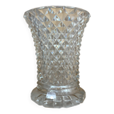 Flared crystal vase