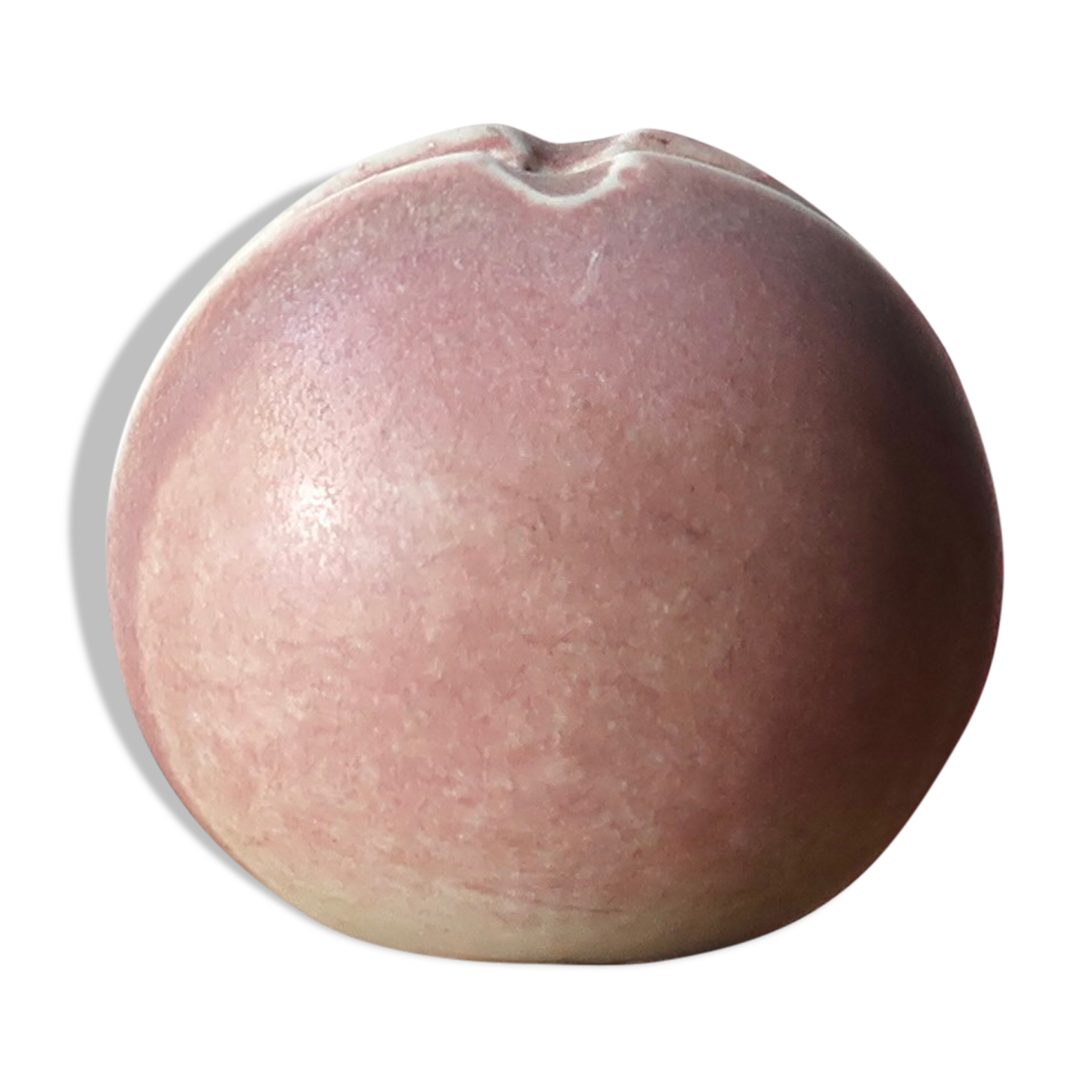 Pale pink ceramic vase, 70s