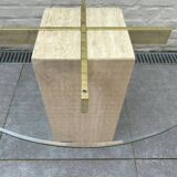 Table basse travertin Artedi 1970