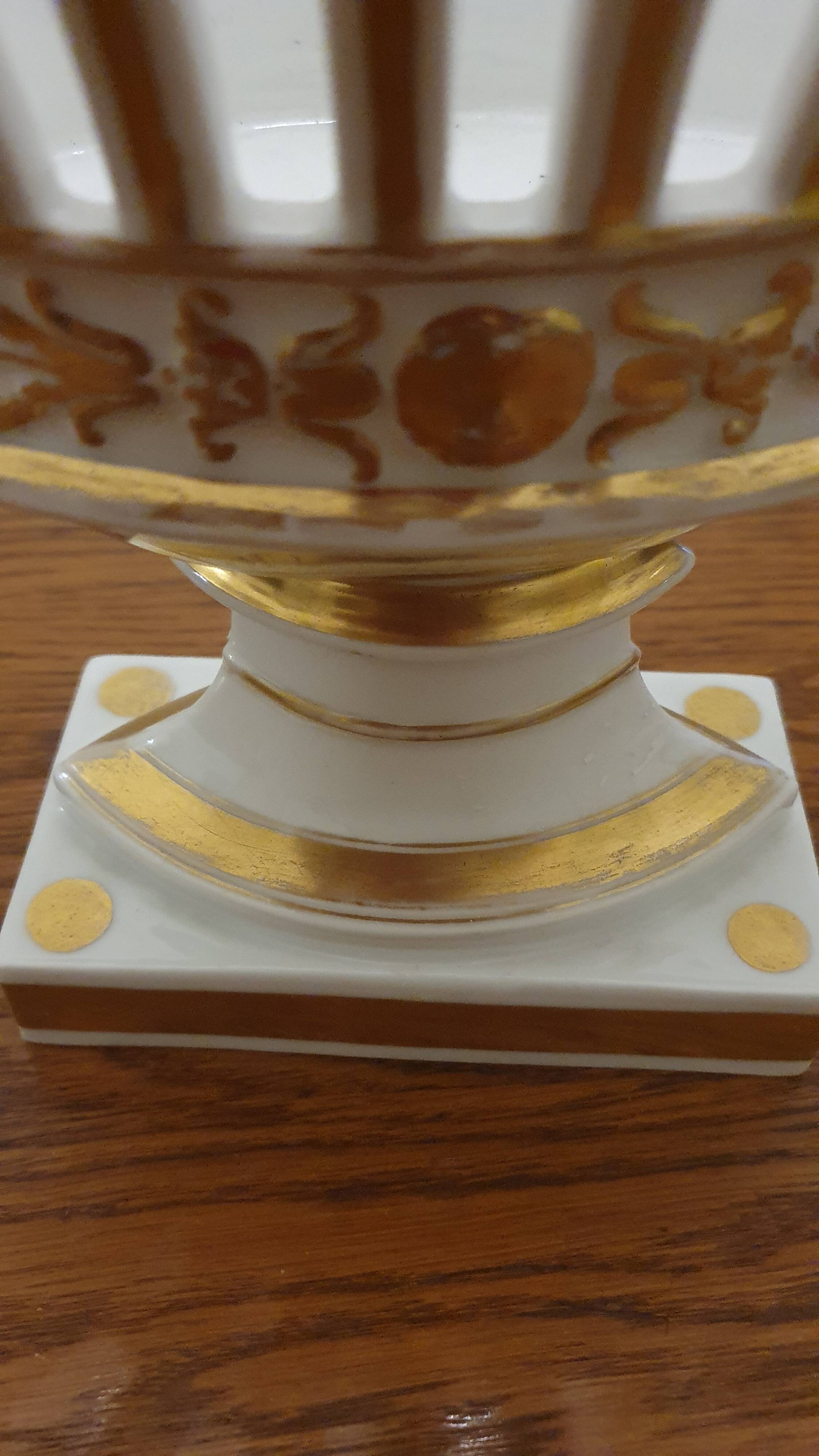 Large footed bowl in 19th century Empire style