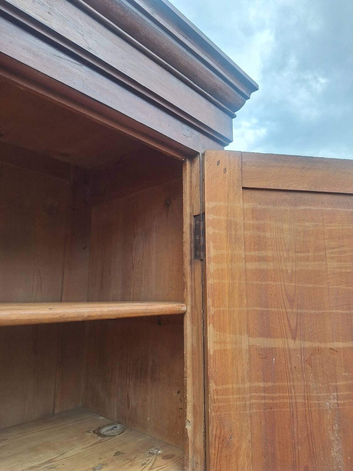 Pine wardrobe, France 19th century.