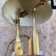 Desk lamp art deco modernist bauhaus gilded metal and bronze or gilded brass
