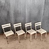 Set of 4 vintage Tolix bistro chairs