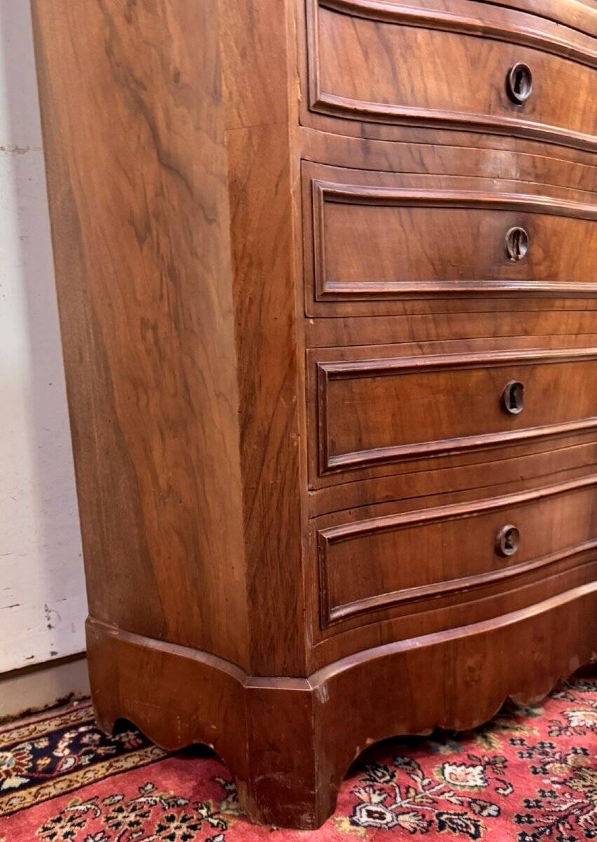 curved secretary in the guise of a Napoleon III period weekly desk