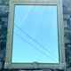 18th century painted wooden mirror