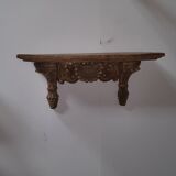 Lacquered wood wall console