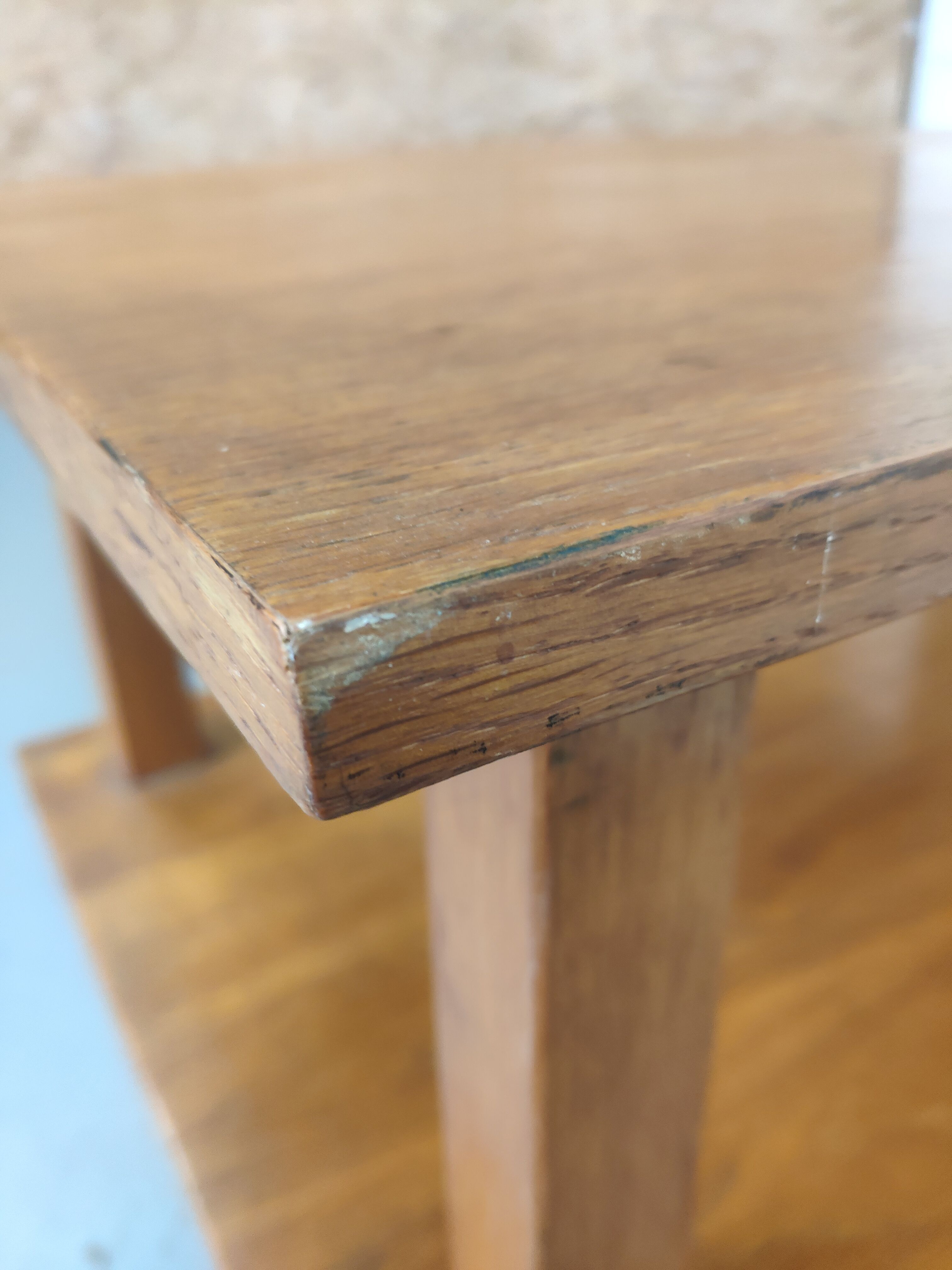 Wooden coffee table with top