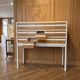 Entry console / Architect's furniture Borgeaud 1970 - Lacquered steel & C
