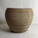 Pencil reed rattan bamboo egg pod chair