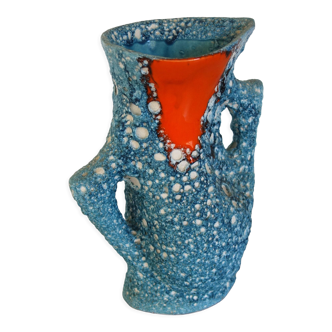 Fat Lava Vallauris ceramic vase 50s