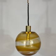 Mid-century Italian Murano glass sphere pendant lamp from 60s
