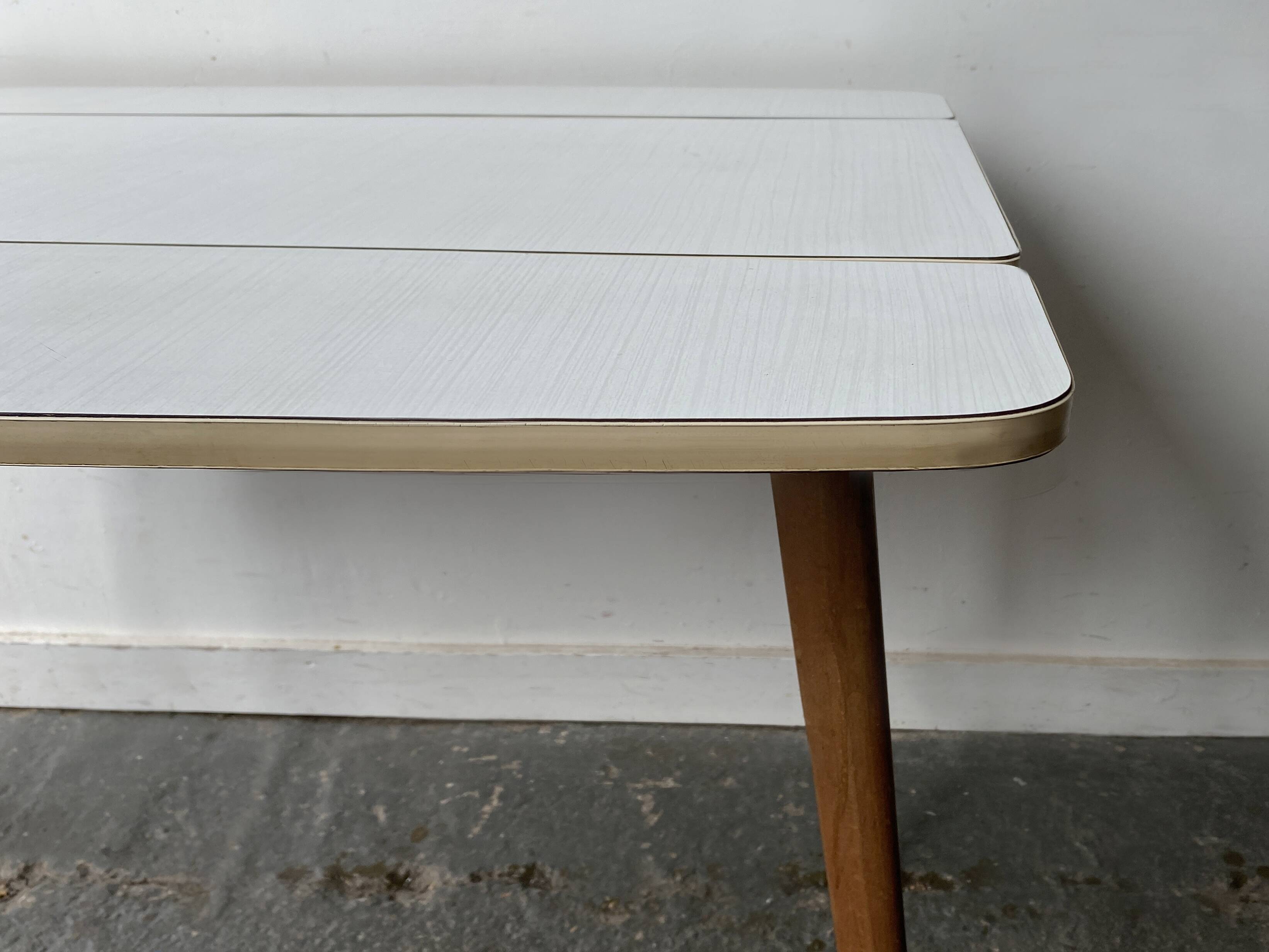 1960s Mid-Century extending drop leaf kitchen table