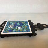 Blue teapot trivet Japan