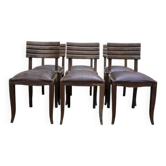 Suite de 6 chaises 1950 attribué à Gaston Poisson