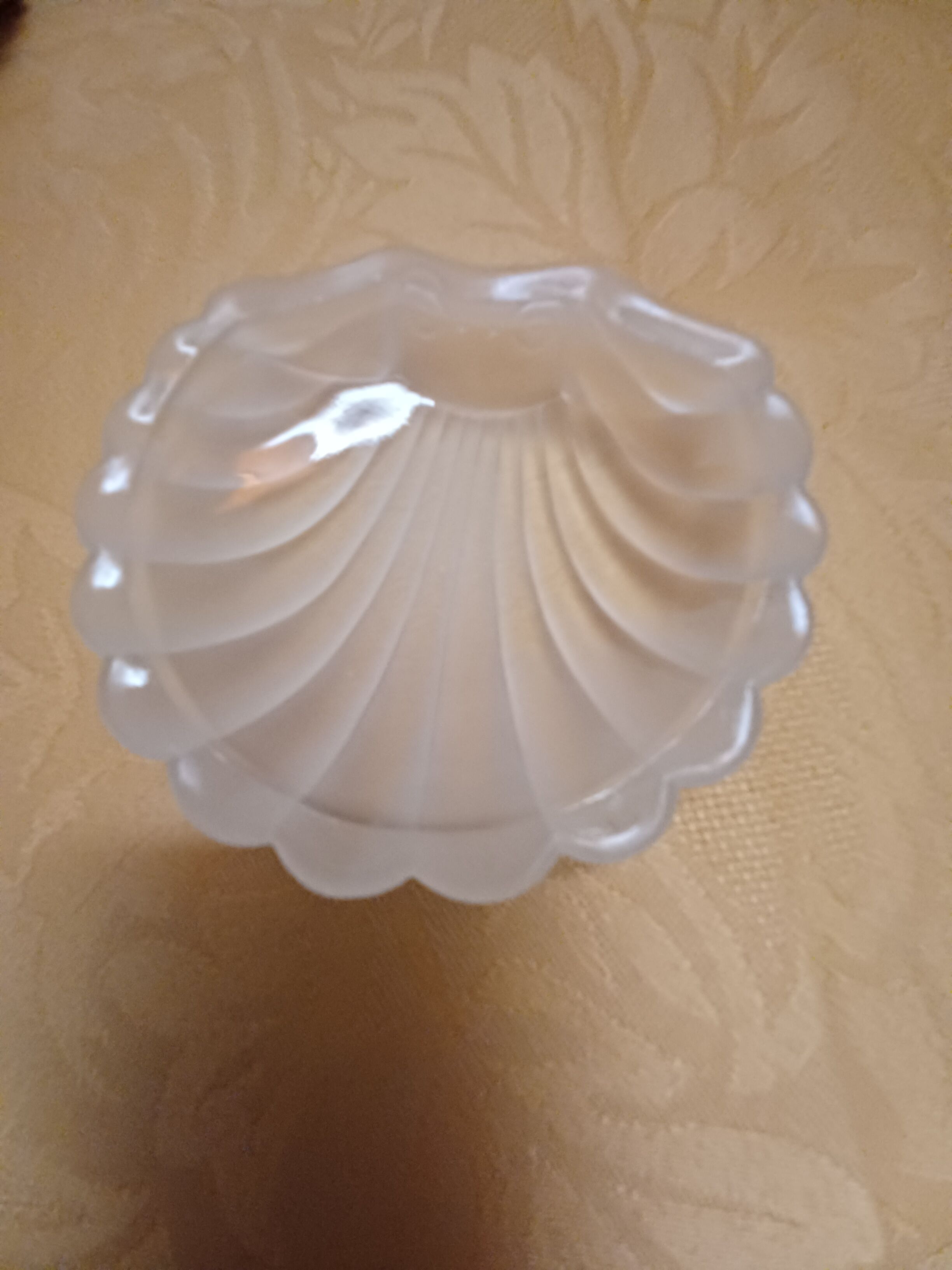 Beurrier Coquillage inox et verre