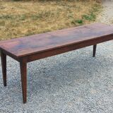 19th century farmhouse table with spindle legs, 225cm