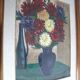 Old painting dahlias