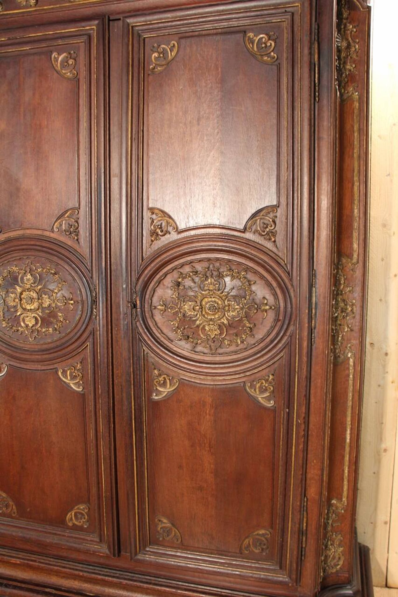 Large 18th Century Regency Wardrobe, Parisian Work