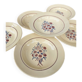 Deep plates x6 "Francine" Badonviller