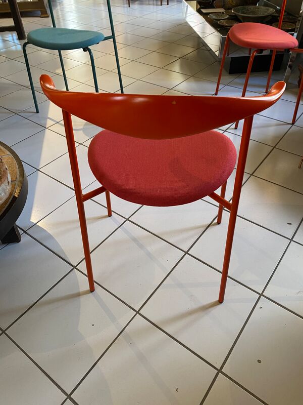 Chaise Carl Hansen rouge