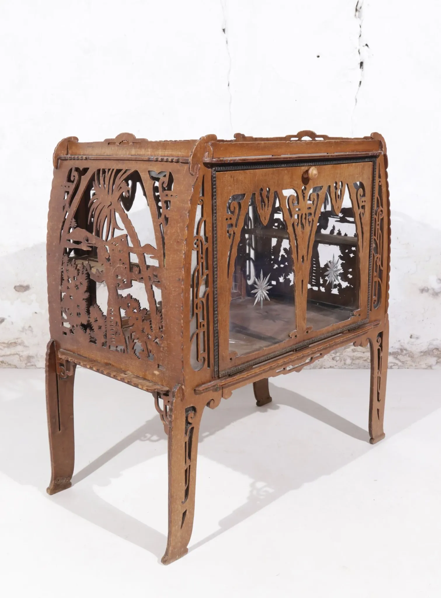 Amsterdam School Arts and Crafts tea cabinet Dutch Colonial