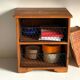 Wooden and metal drawer box from the 80s