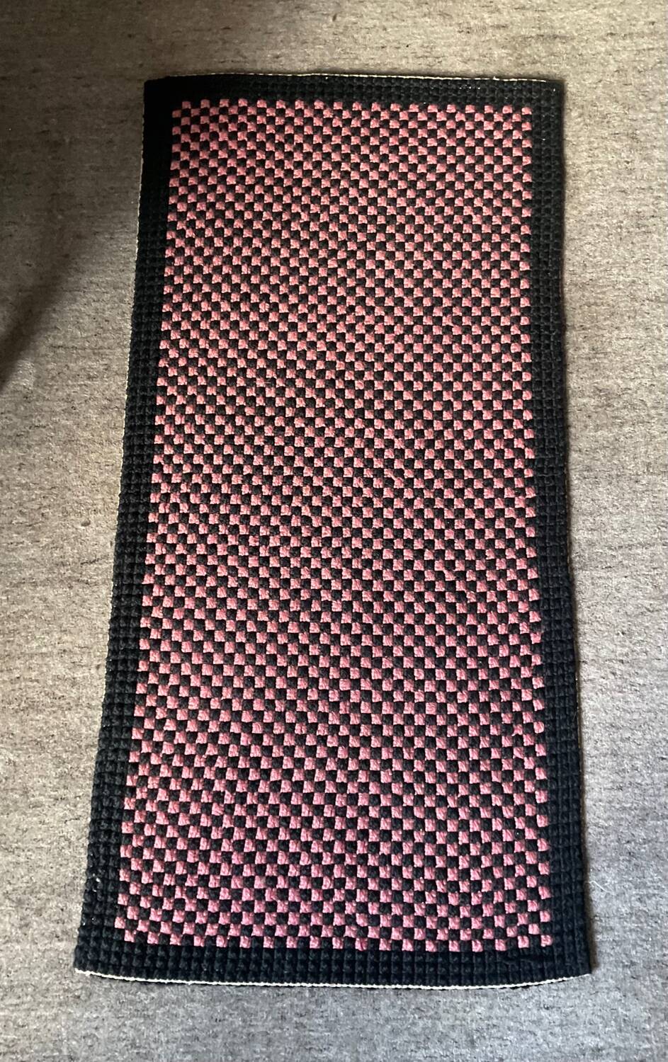 Vintage woven wool rug