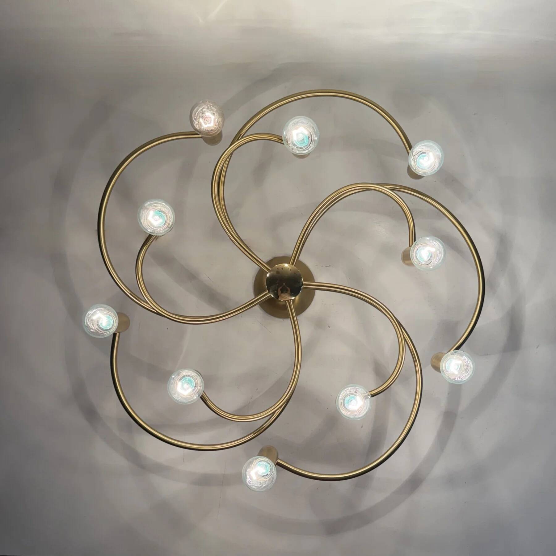 Vintage Hufnagel Leuchten ceiling light, 1970s