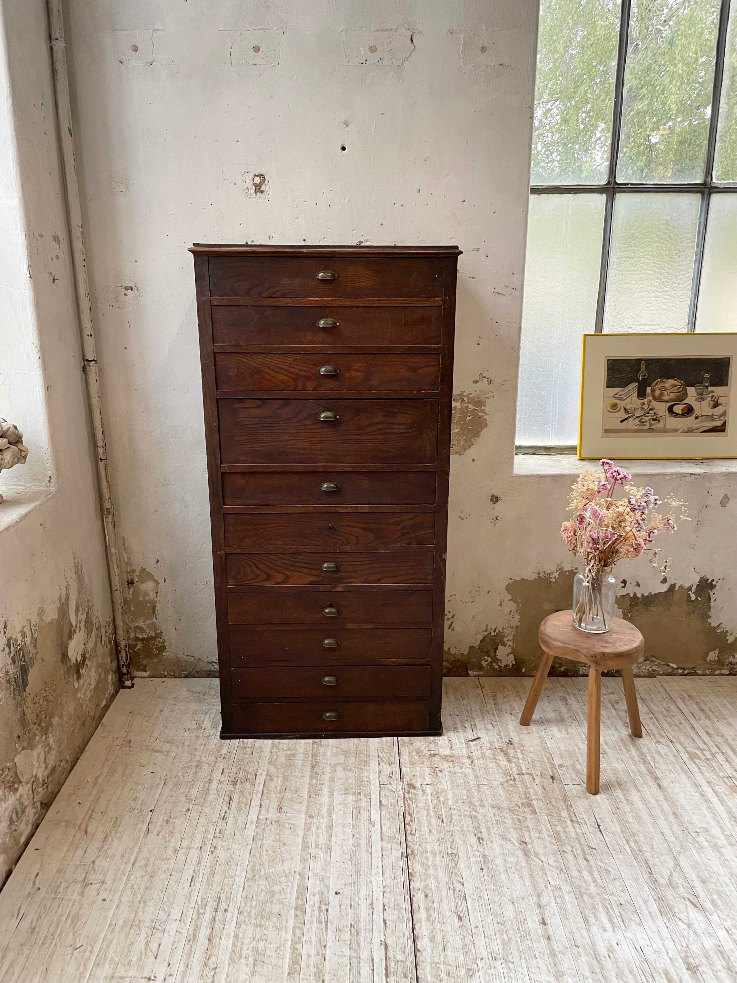 Workshop furniture with drawers XL oak
