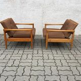 Vintage miroslav navratil lounge chairs adjustable mid century 60s