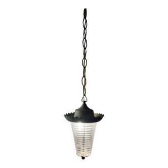 Lampe à suspension style Pietro Chiesa années 1950