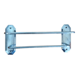 Chromed copper towel rack