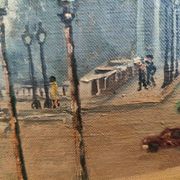 Adrien Raphaël Noulin oil on canvas Naïve/Paris, the Concorde.