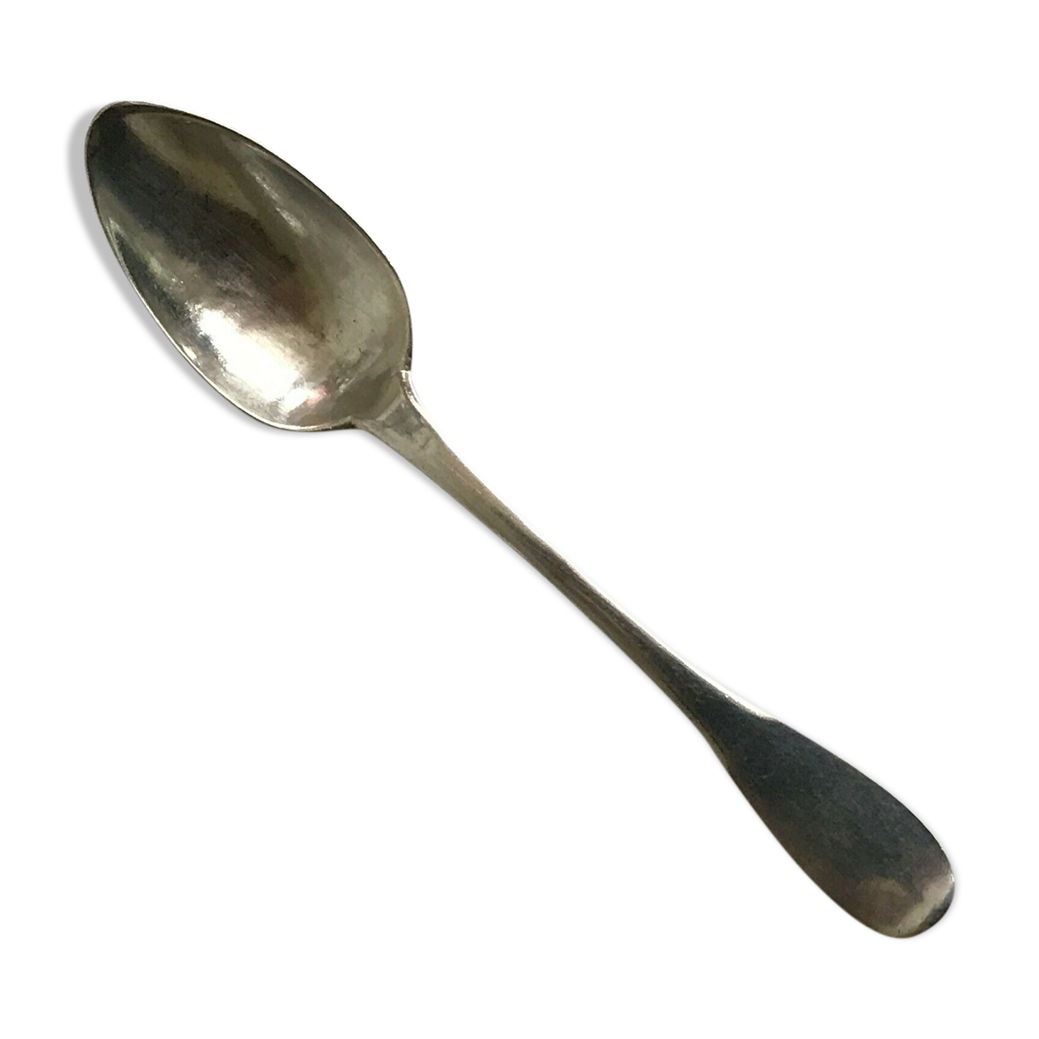 Massive silver spoon punch to identify 1819-1838