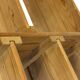 Vintage Wall shelf rack Pine wood 70s minimalist design