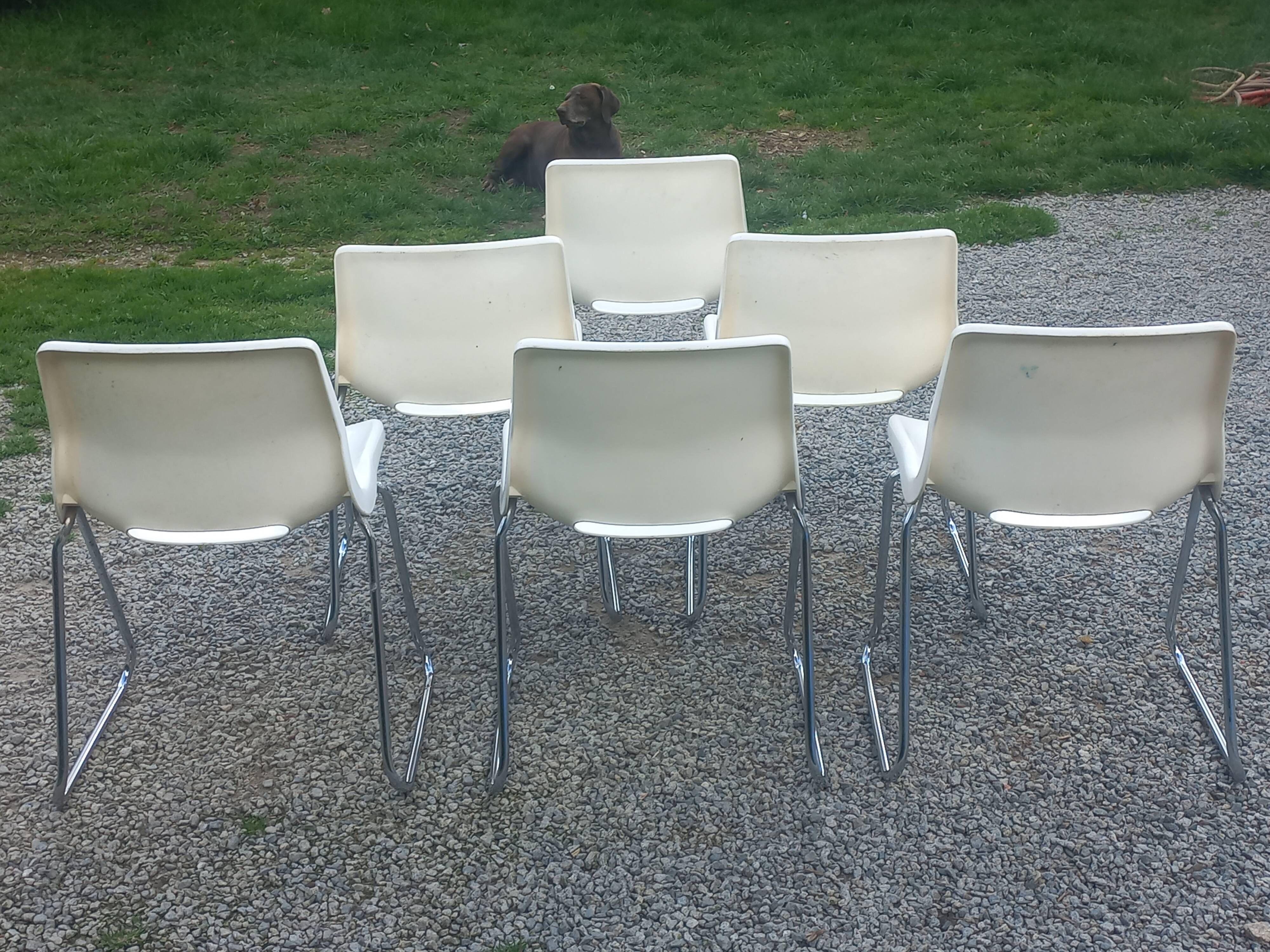 Set of 6 chairs designed by Svante Schöblom Overman, 1970s Sweden